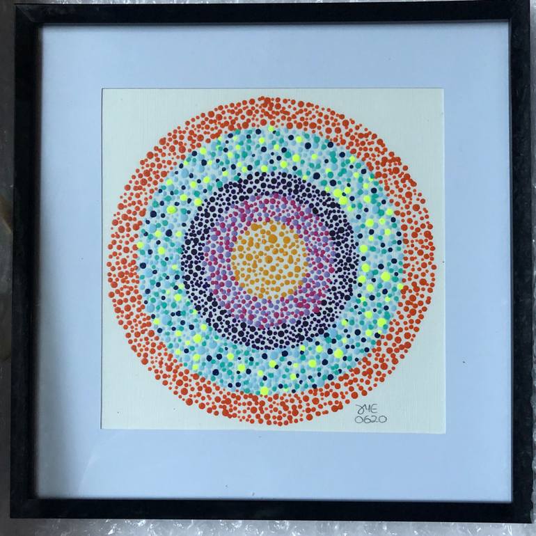 Original Abstract Geometric Painting by Daphné Essiet