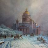 St. Isaac's Cathedral on a frosty day by Anna Mukhamedchina