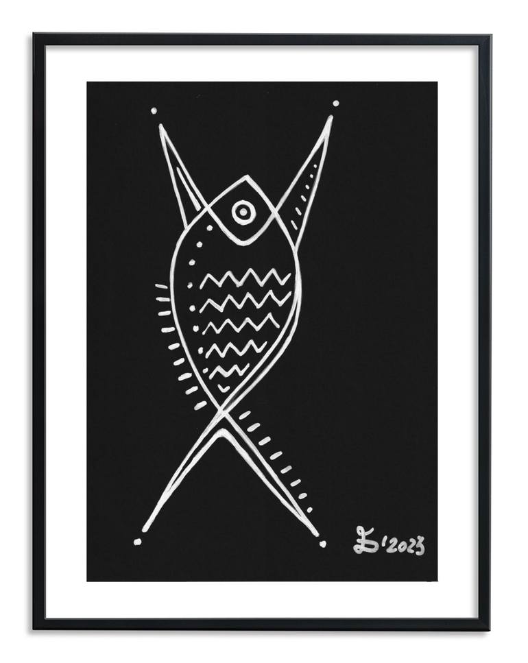 Original Contemporary Abstract Drawing by Ewa Dura
