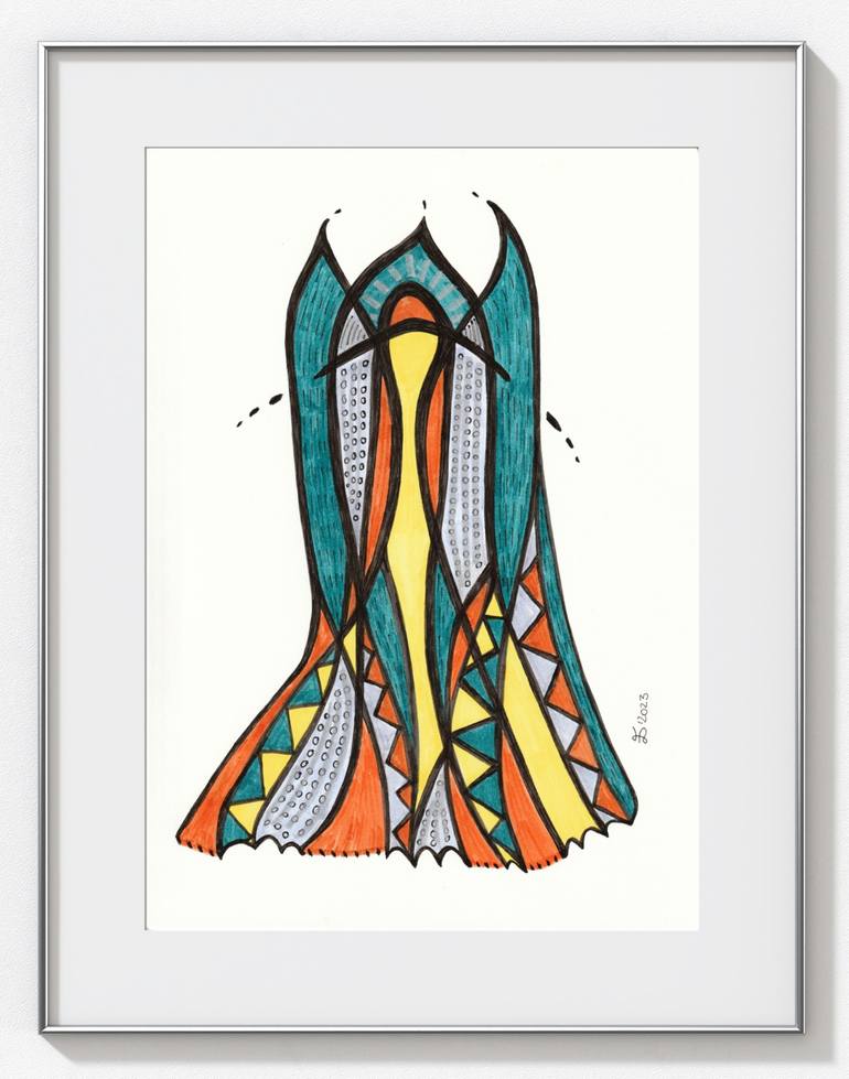 Original Contemporary Abstract Drawing by Ewa Dura