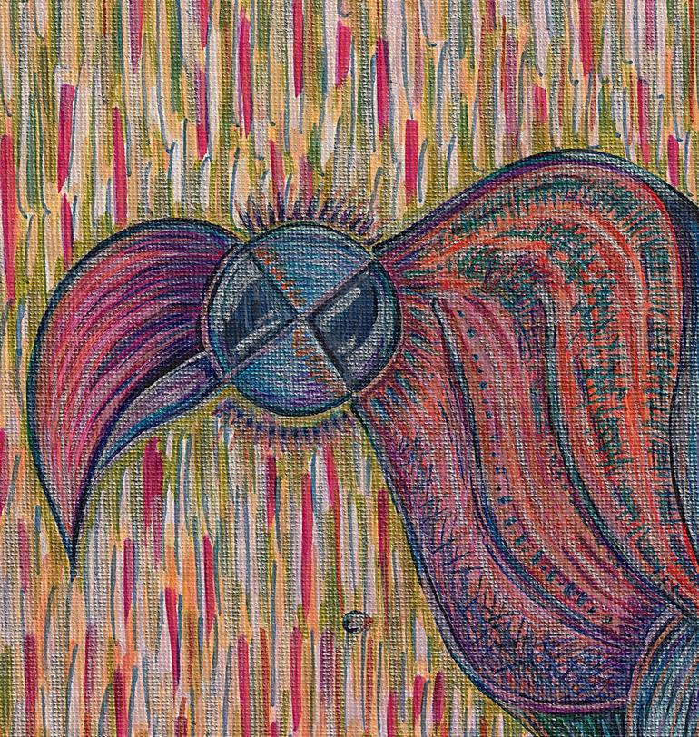 Original Abstract Animal Painting by Ewa Dura