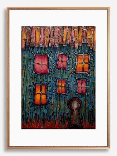 Original Contemporary Architecture Paintings by Ewa Dura