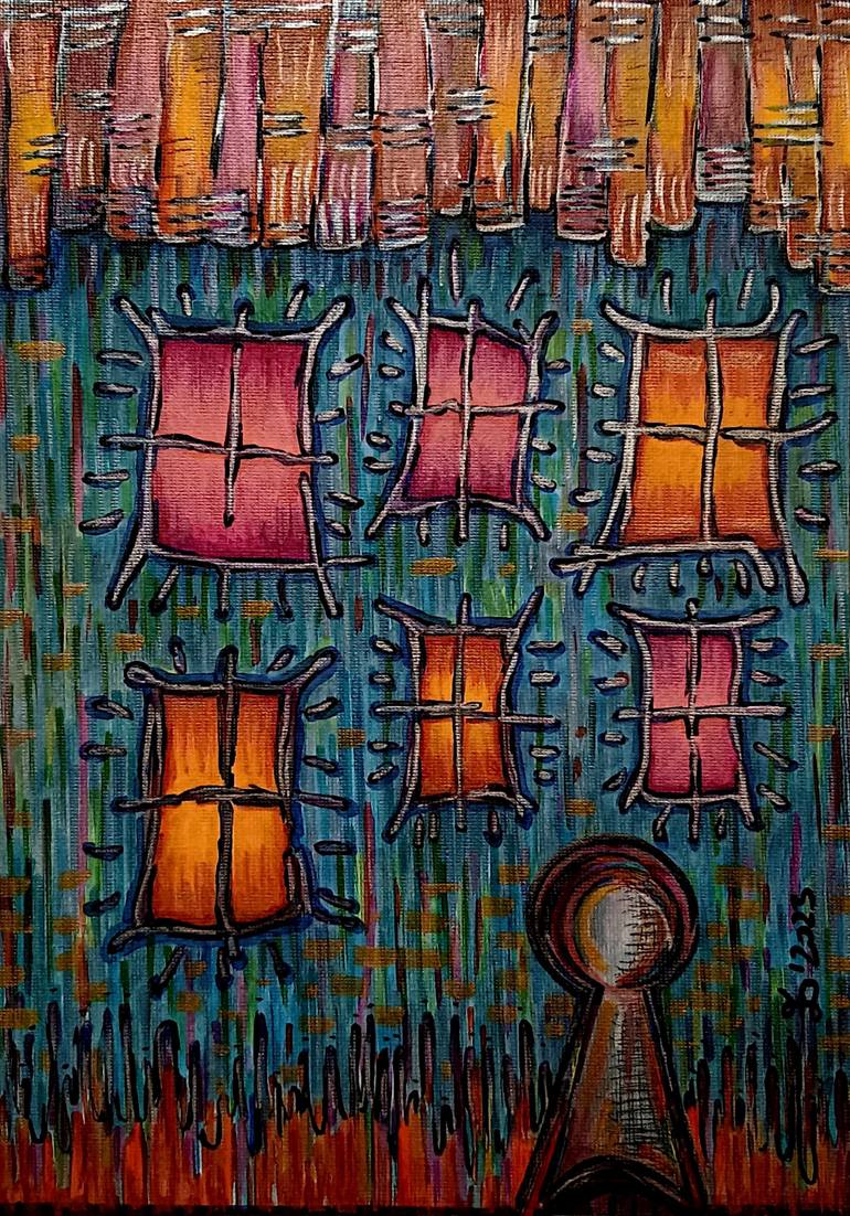 Original Contemporary Architecture Painting by Ewa Dura
