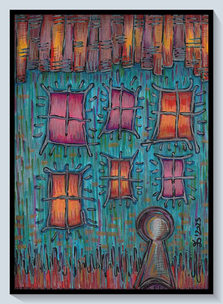 Original Contemporary Architecture Painting by Ewa Dura