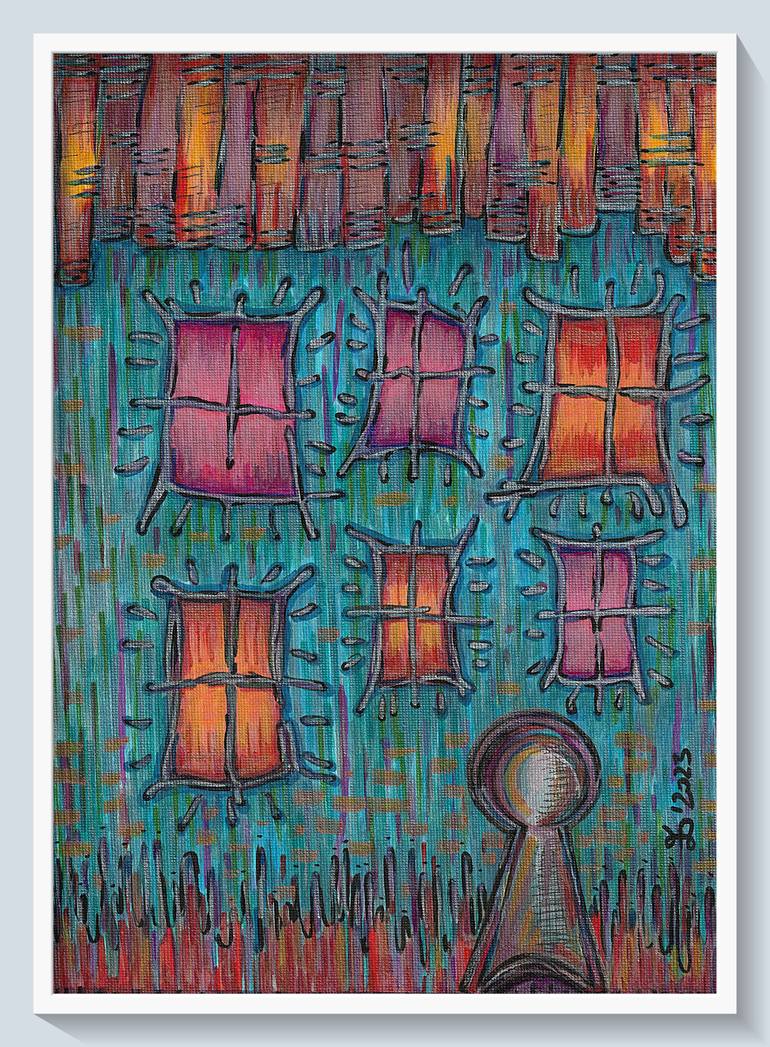 Original Contemporary Architecture Painting by Ewa Dura