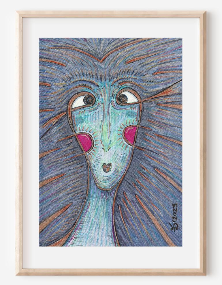 Original Contemporary People Drawing by Ewa Dura