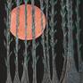 Dark Forest. Fine art drawing by Ewa Dura.