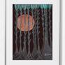 Dark Forest. Fine art drawing by Ewa Dura.