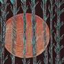 Dark Forest. Fine art drawing by Ewa Dura.