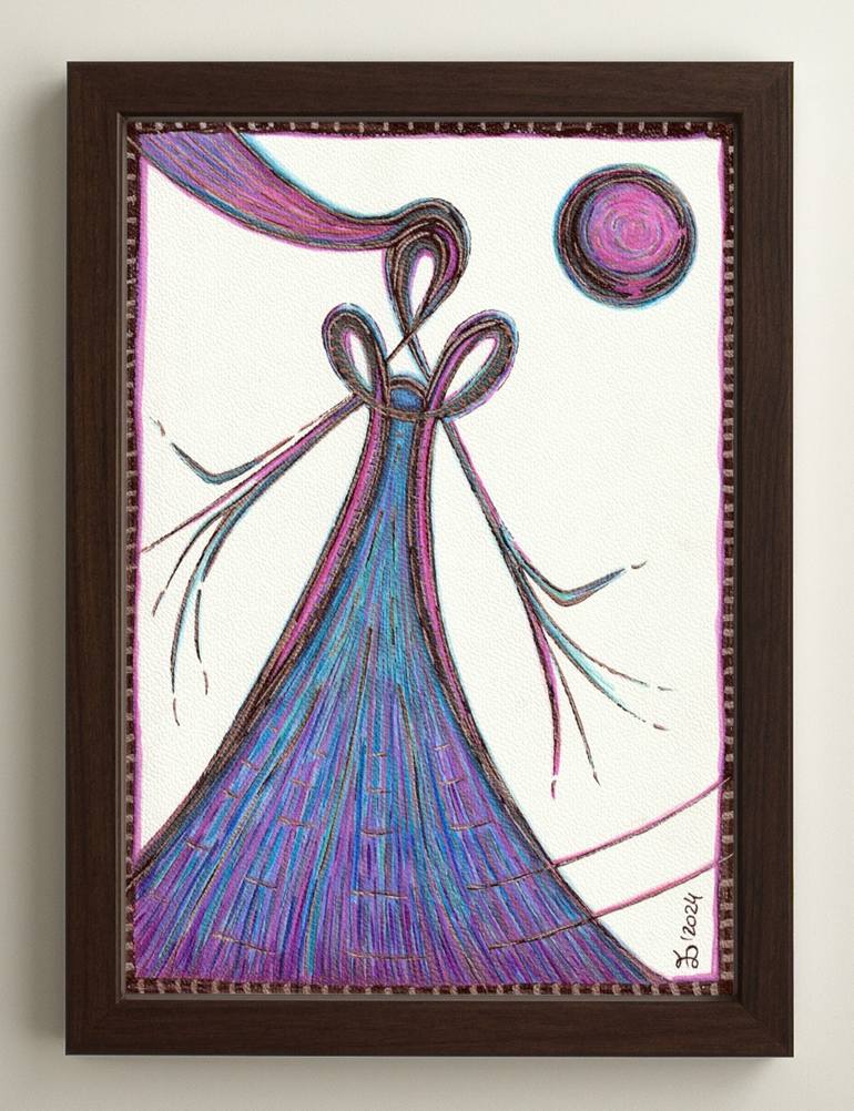 Original Expressionism Abstract Drawing by Ewa Dura