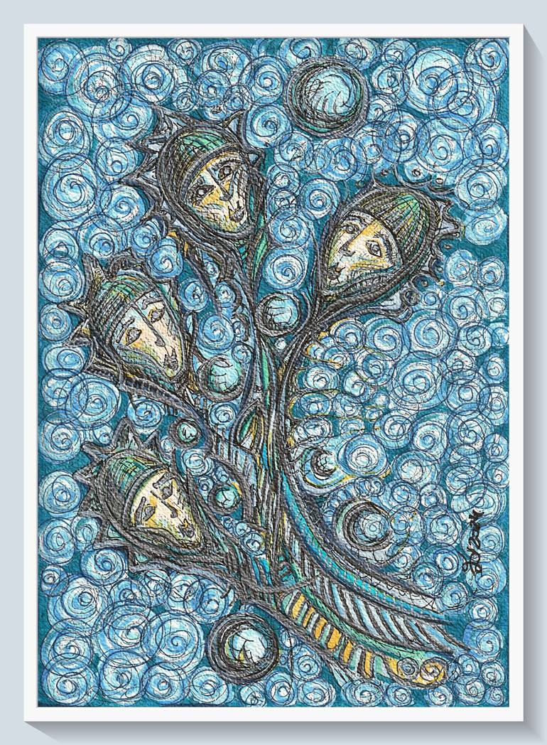 Original Expressionism Men Painting by Ewa Dura