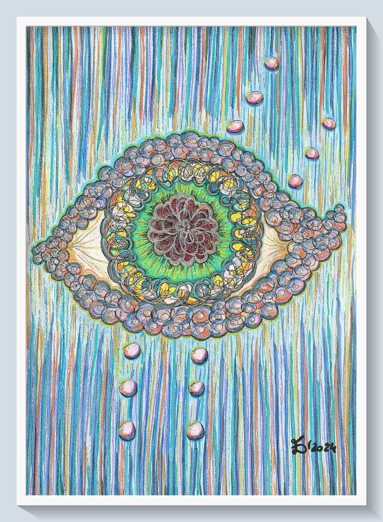 Original Surrealism Abstract Painting by Ewa Dura