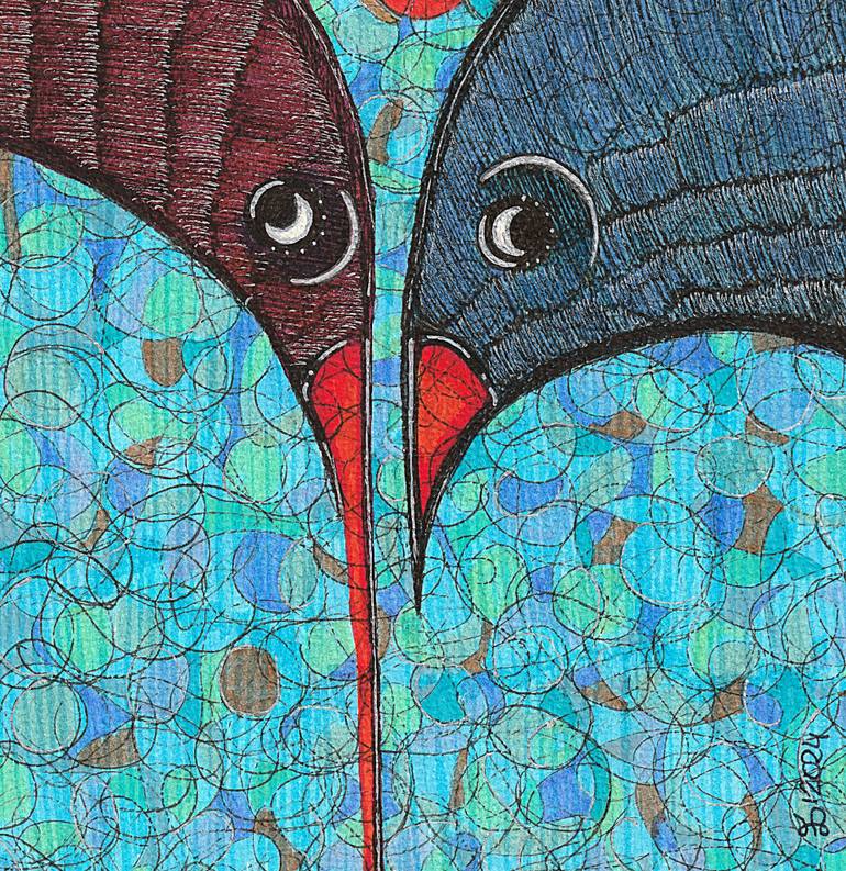 Original Contemporary Abstract Drawing by Ewa Dura