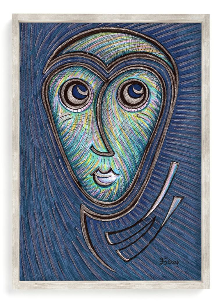 Original Abstract Fantasy Painting by Ewa Dura