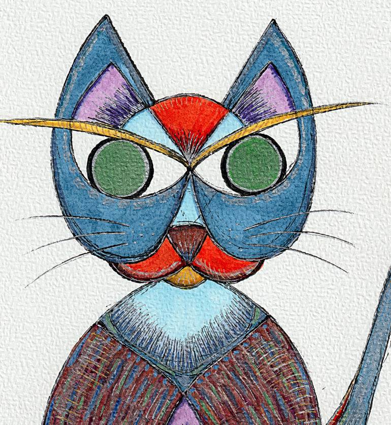 Original Expressionism Animal Drawing by Ewa Dura