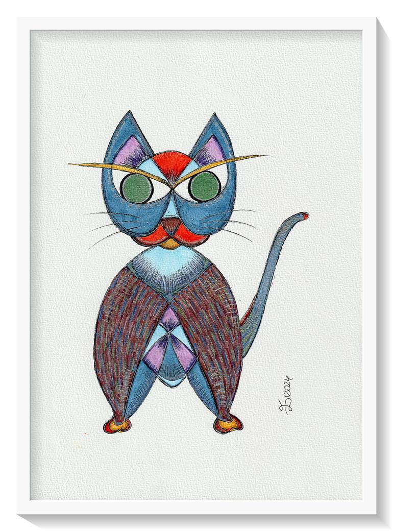 Original Expressionism Animal Drawing by Ewa Dura