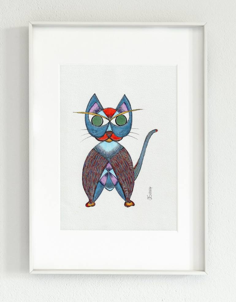 Original Expressionism Animal Drawing by Ewa Dura
