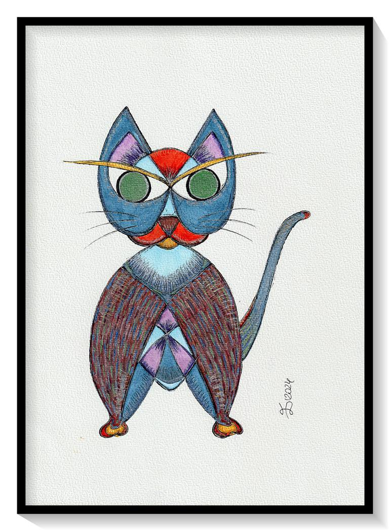 Original Expressionism Animal Drawing by Ewa Dura