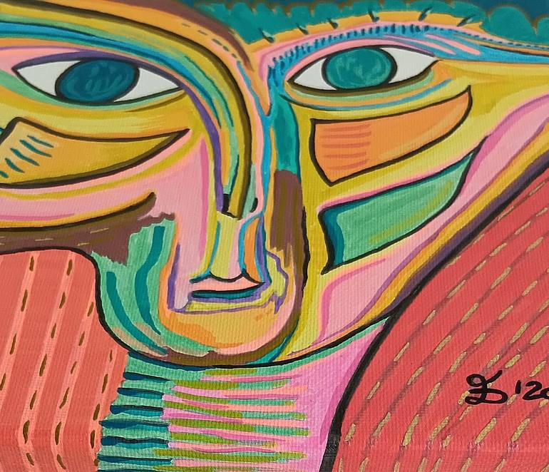Original Expressionism Men Painting by Ewa Dura