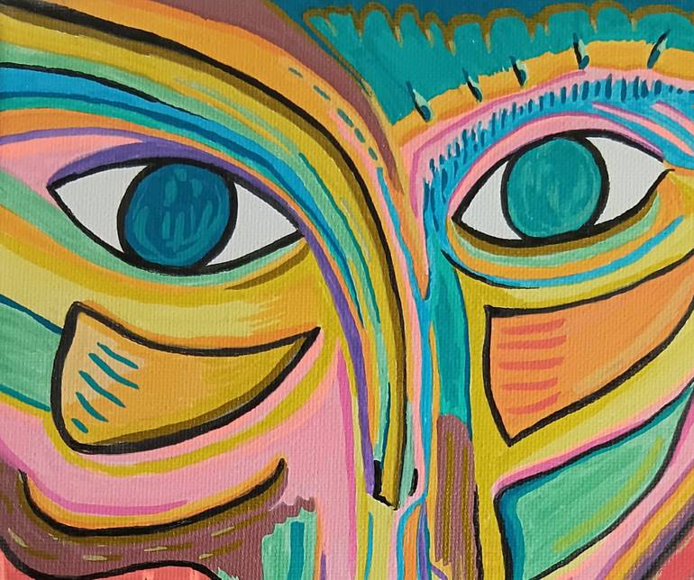 Original Expressionism Men Painting by Ewa Dura