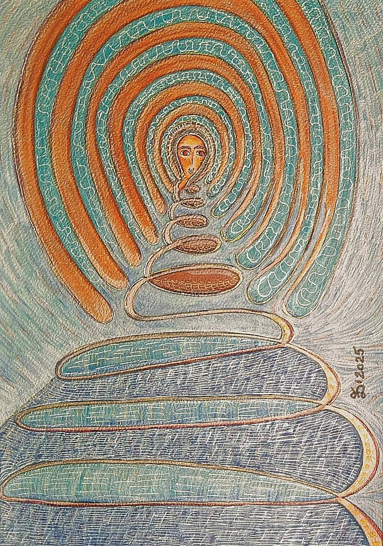 Original Surrealism Classical Mythology Drawing by Ewa Dura