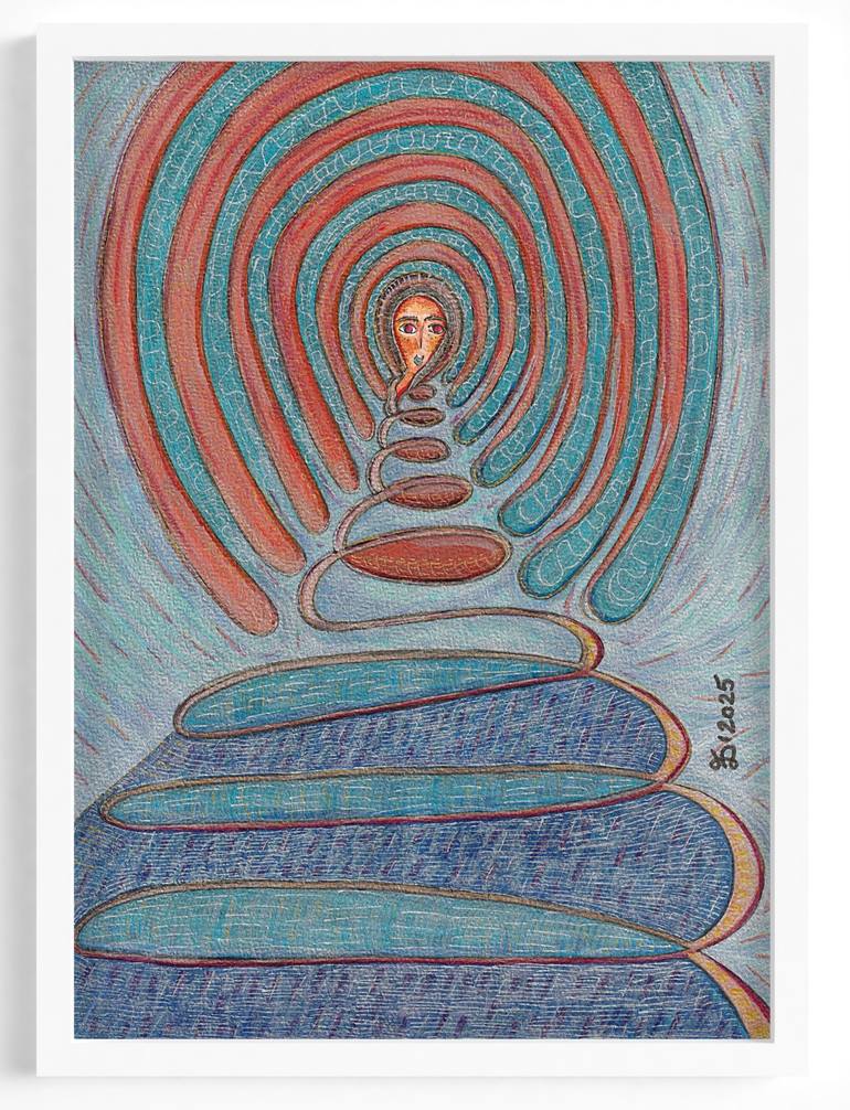 Original Surrealism Classical Mythology Drawing by Ewa Dura