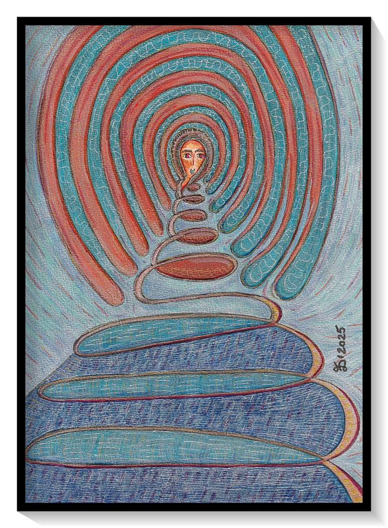 Original Surrealism Classical Mythology Drawing by Ewa Dura
