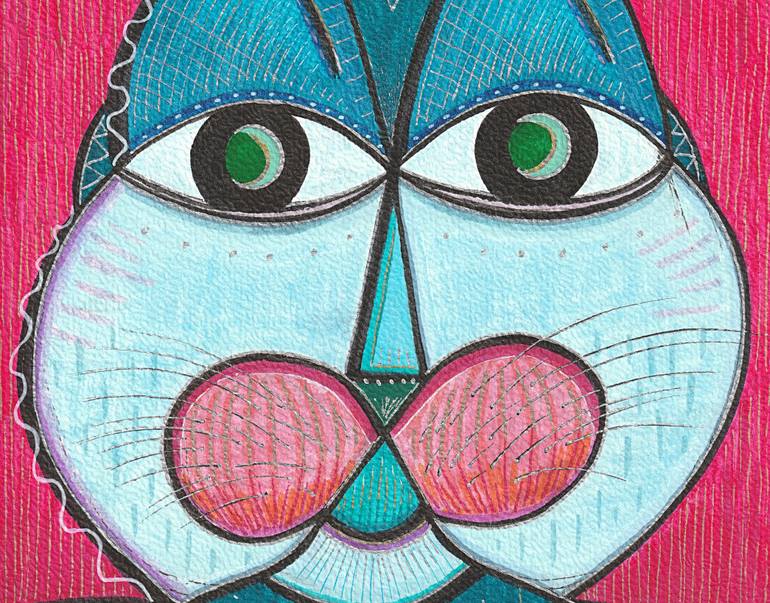 Original Expressionism Animal Painting by Ewa Dura