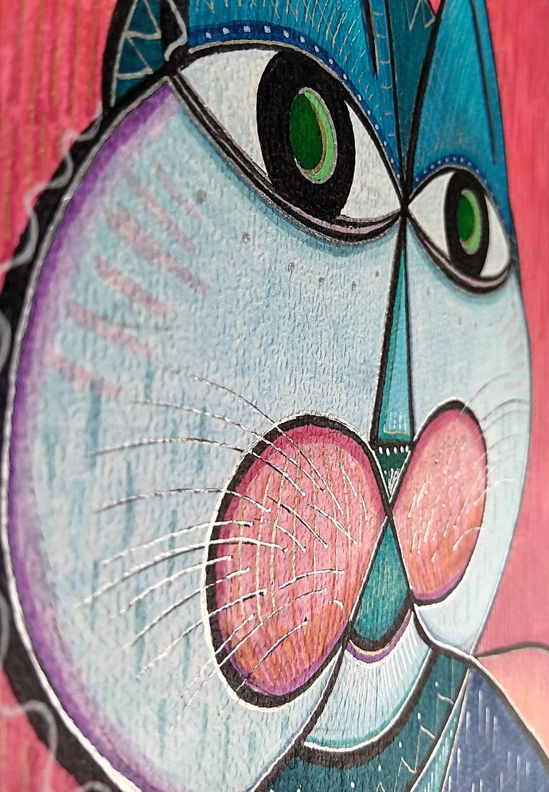 Original Expressionism Animal Painting by Ewa Dura