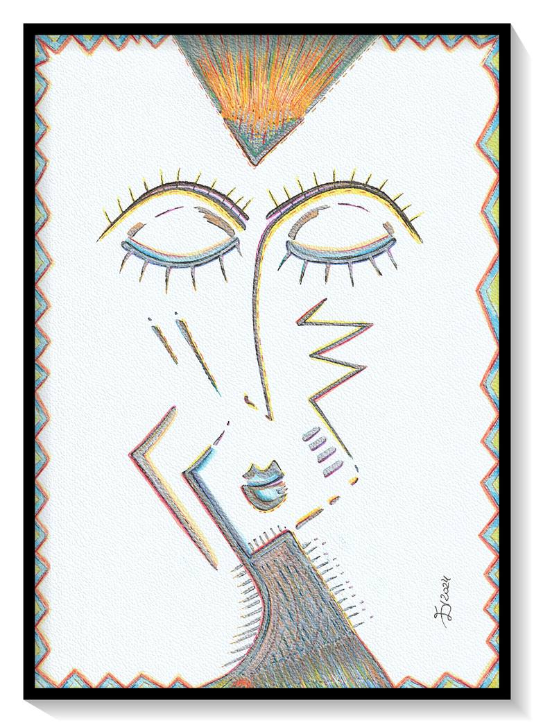 Original Contemporary Abstract Drawing by Ewa Dura