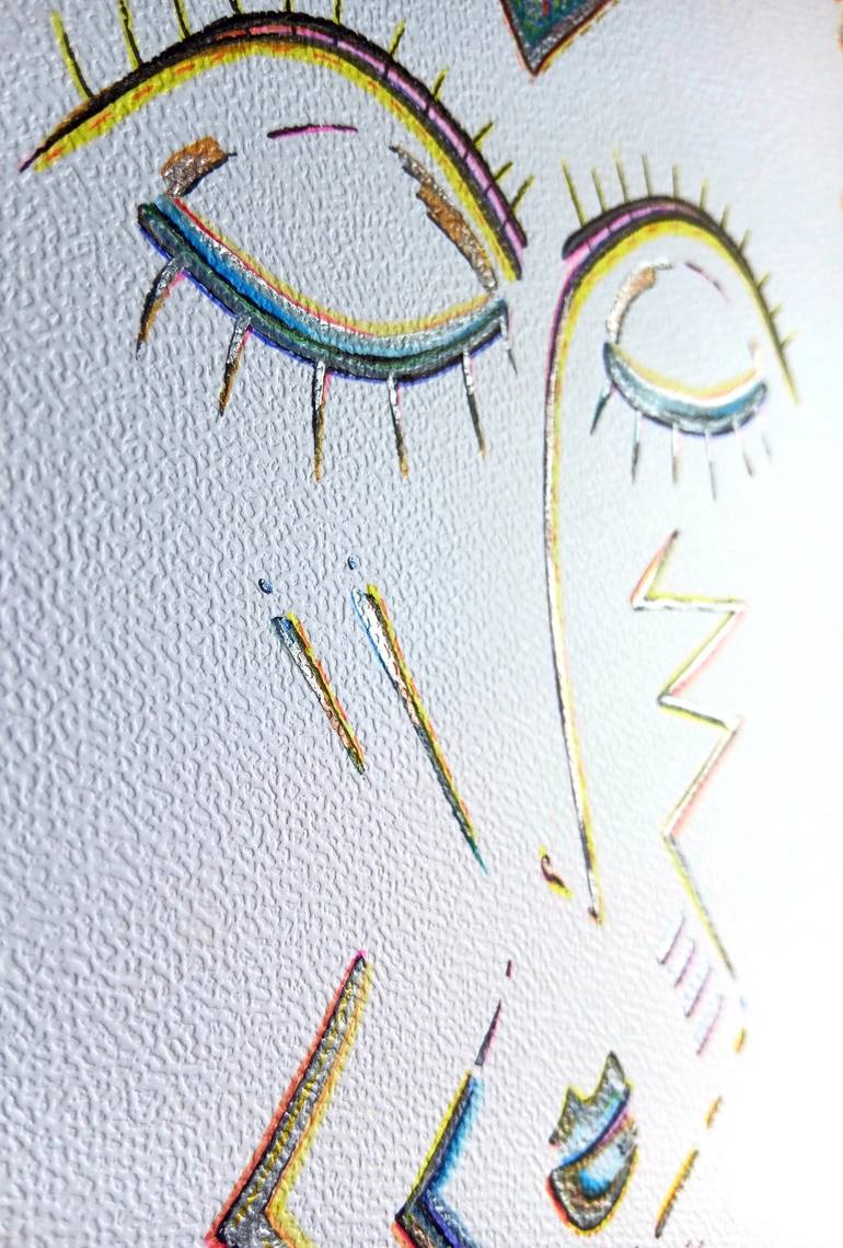 Original Contemporary Abstract Drawing by Ewa Dura