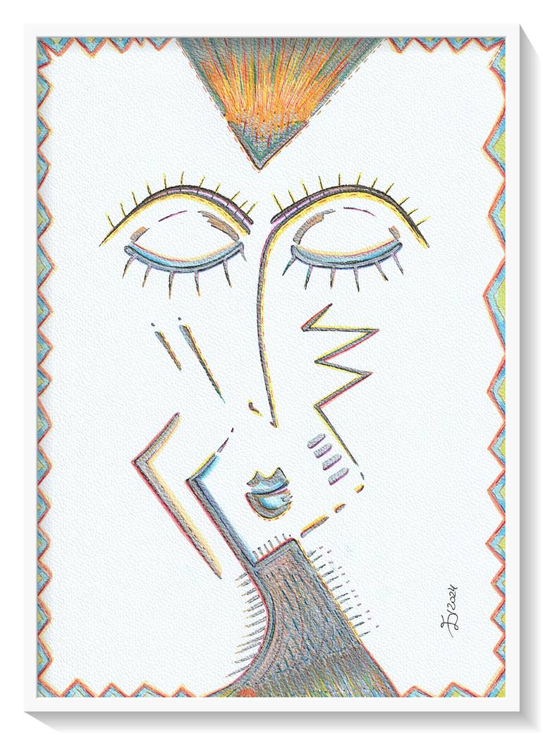Original Contemporary Abstract Drawing by Ewa Dura