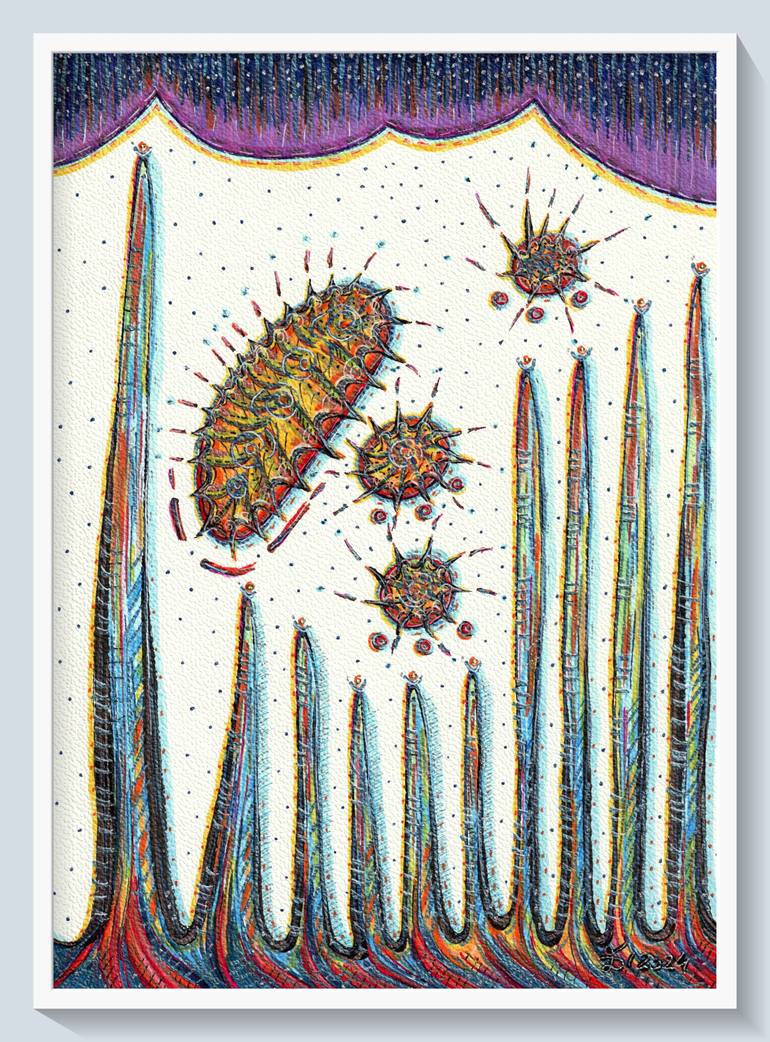 Original Expressionism Abstract Drawing by Ewa Dura