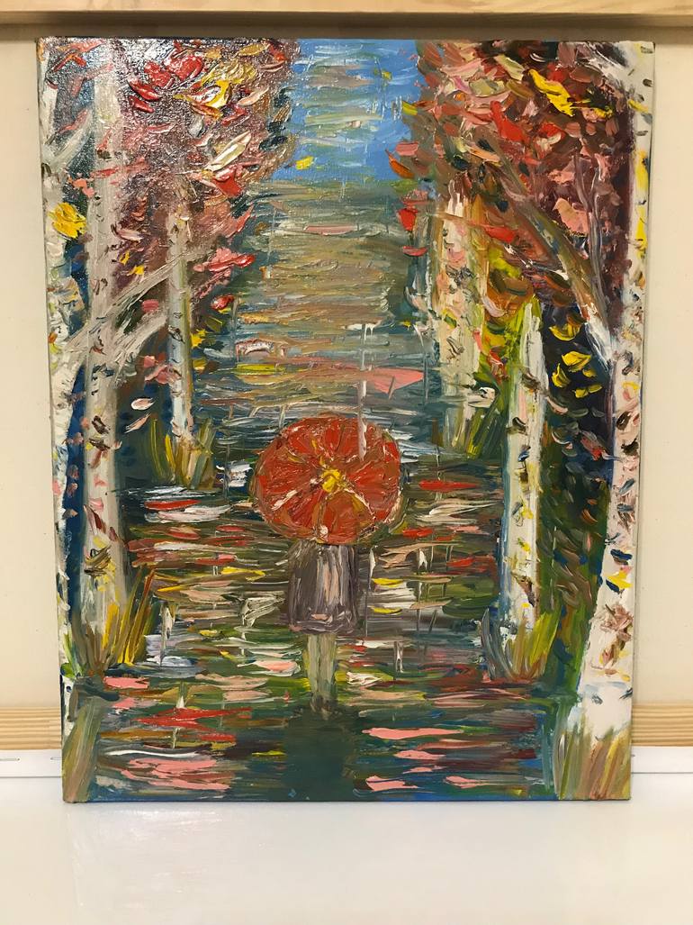 Original Abstract Expressionism Abstract Painting by F S