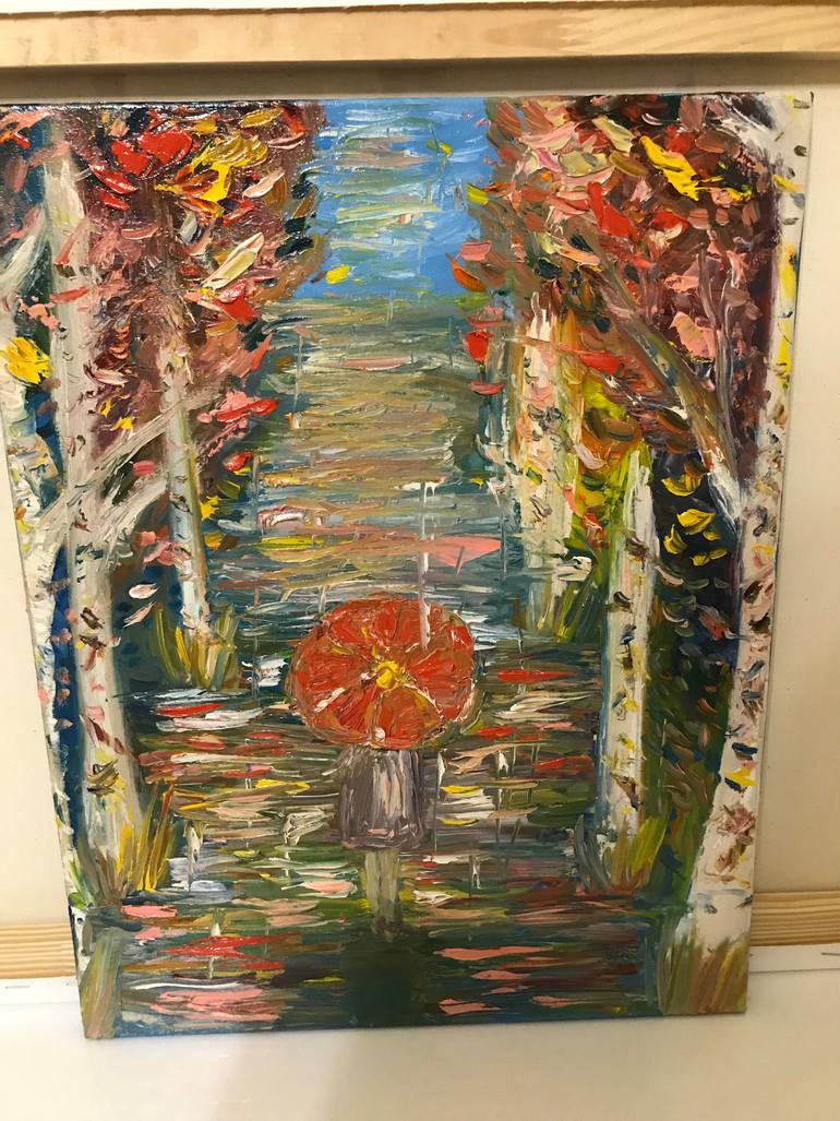 Original Abstract Expressionism Abstract Painting by F S