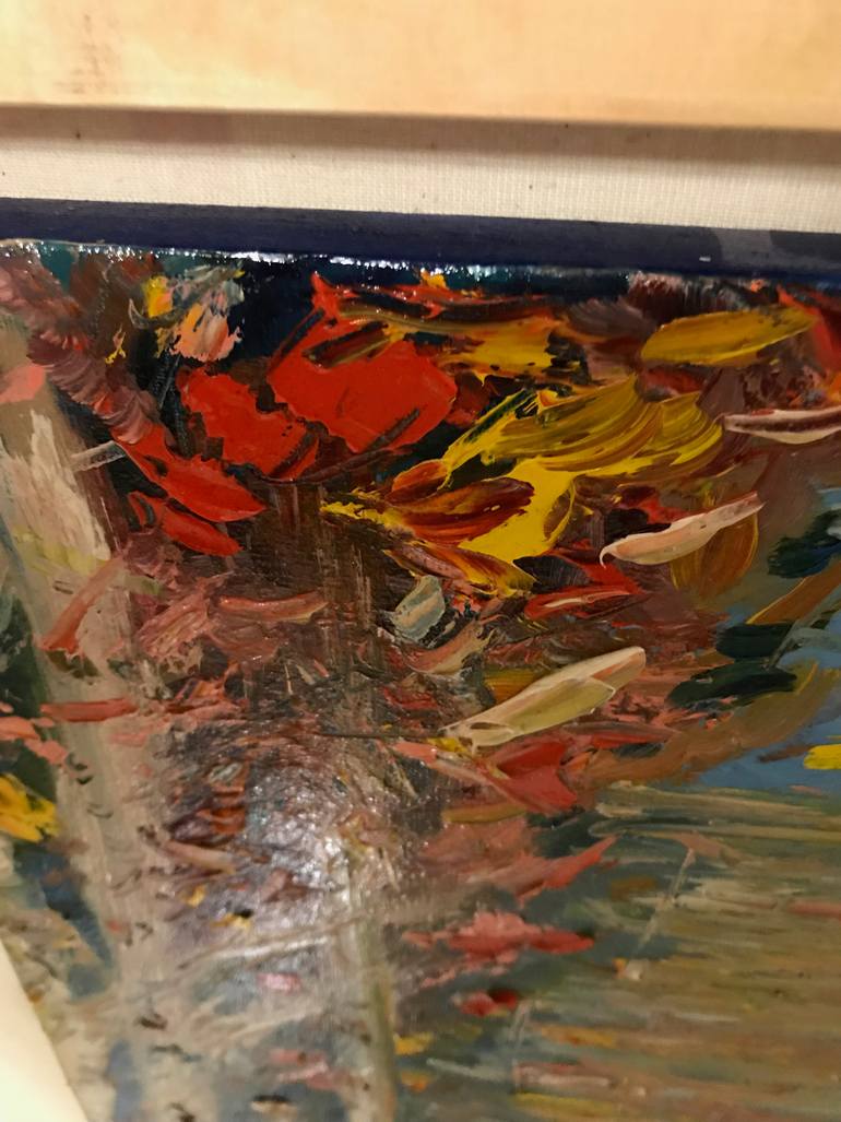 Original Abstract Expressionism Abstract Painting by F S