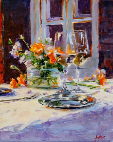 Original Impressionism Still Life Paintings by Jamie Lightfoot