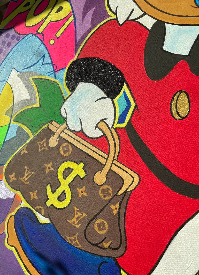 Original Modernism Cartoon Painting by Daria Kochetkova