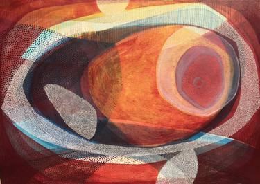 Original Fine Art Abstract Paintings by Sandra Carvajal - Starling