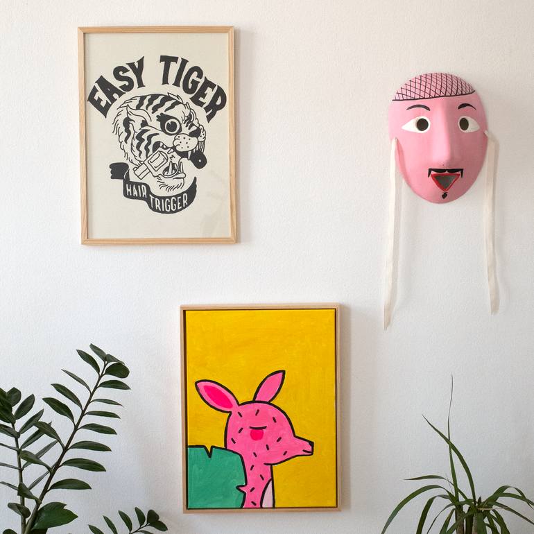 Original Abstract Animal Painting by Alicia Kerryn Young