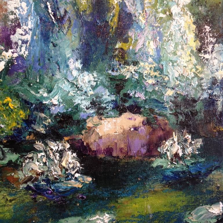 Original Impressionism Botanic Painting by Aleksandr Ibragimov