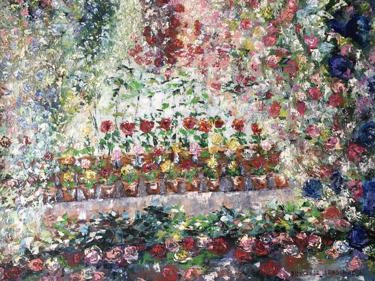 Print of Impressionism Floral Paintings by Aleksandr Ibragimov