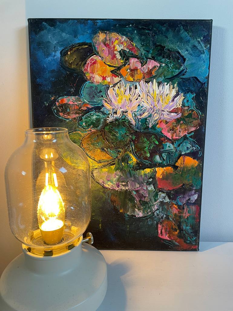 Original Art Deco Botanic Painting by Aleksandr Ibragimov
