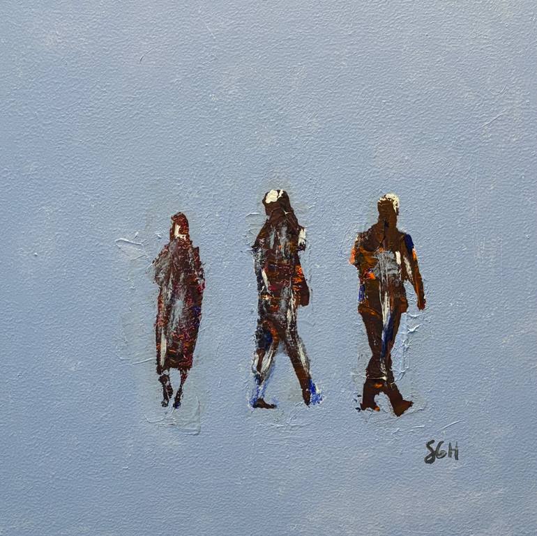Original Abstract Painting by S Gordon Harwood | Abstract Art on Canvas | 7:30 am -acrylic on canvas 16 x 16
