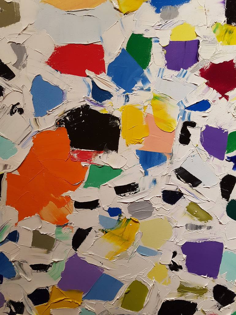 Original Abstract Expressionism Abstract Painting by S Gordon Harwood