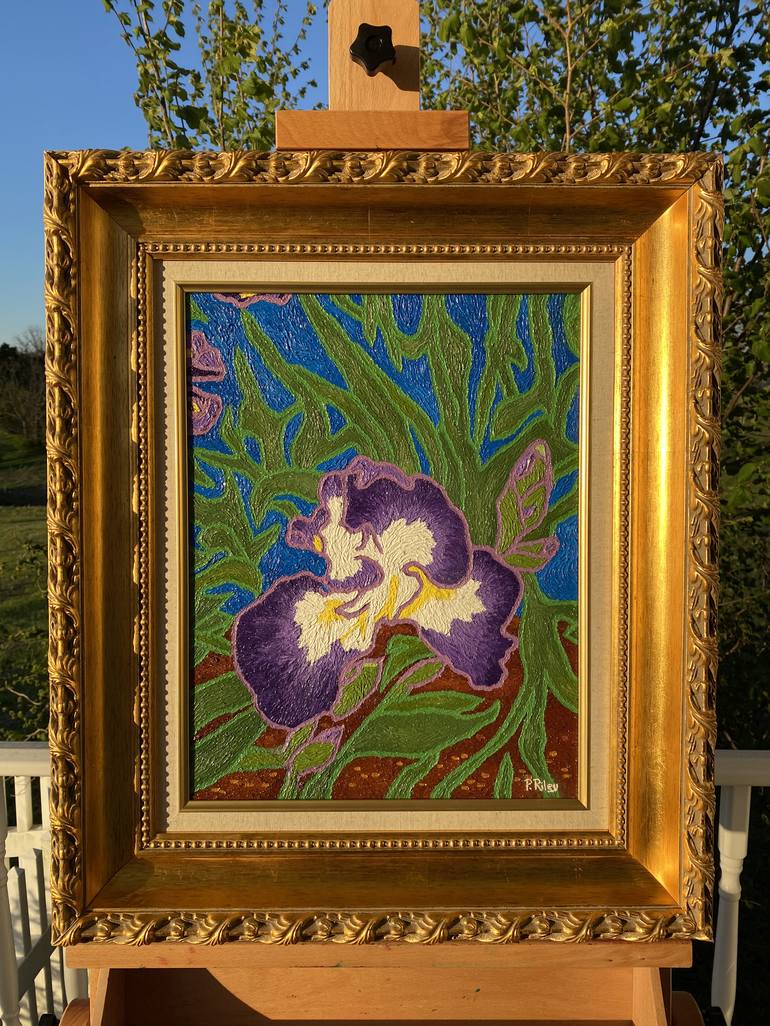Original Impressionism Floral Painting by Patrick Riley