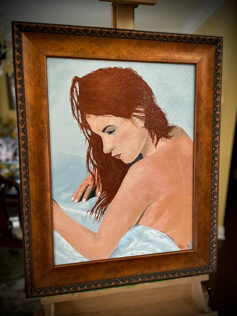 Original Fine Art Nude Painting by Patrick Riley