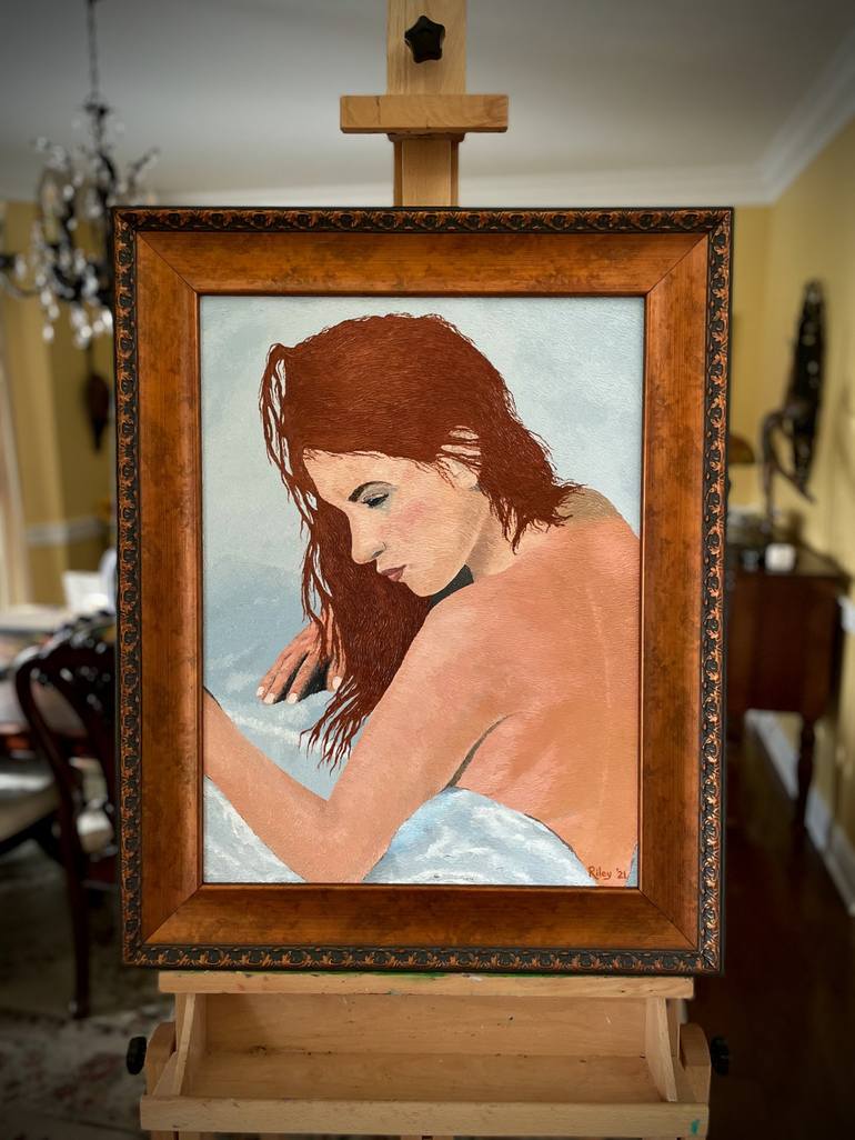 Original Fine Art Nude Painting by Patrick Riley