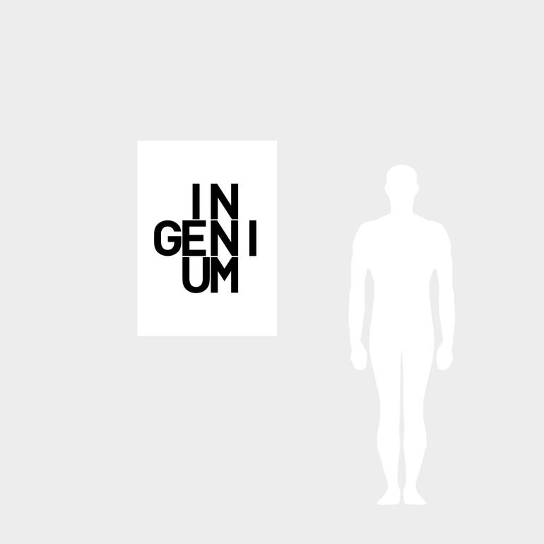 Original Minimalism Typography Printmaking by Ultrapulp Frederic Matuszek