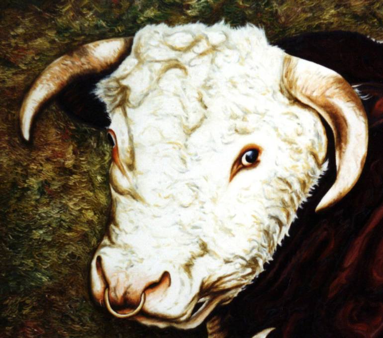 Original Documentary Animal Painting by Dan Civa